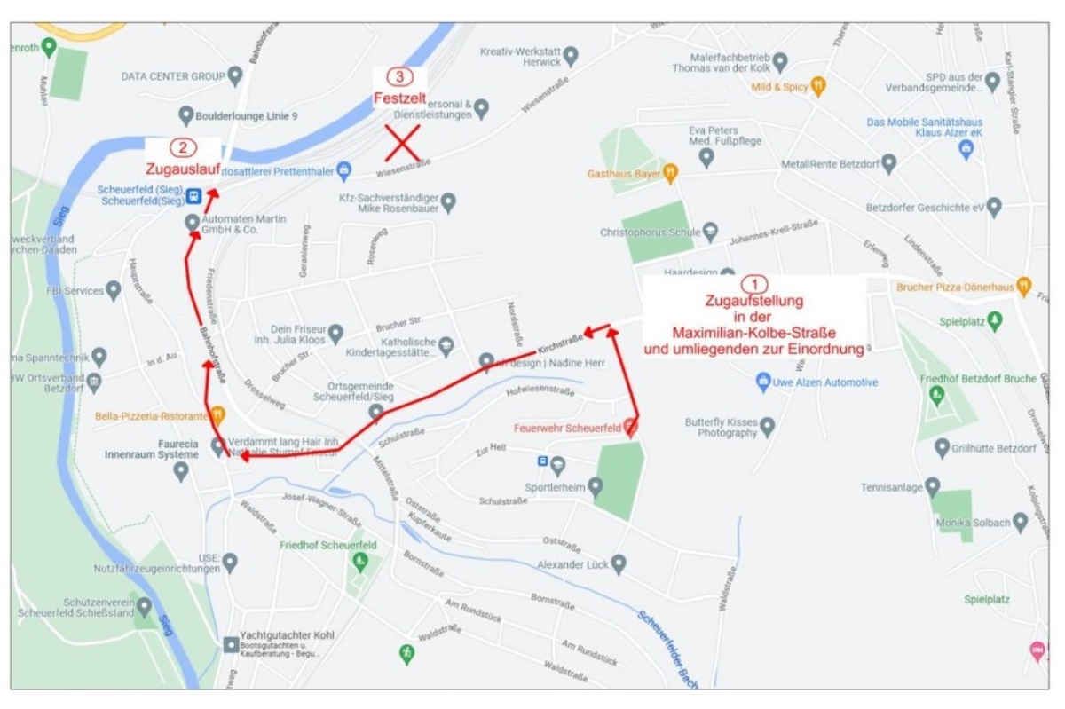 Karnevalsumzug in Scheuerfeld: Straensperrungen und Feierlichkeiten