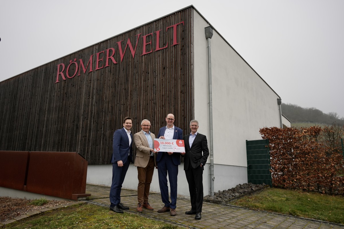 Sparkassenstiftung frdert RmerWelt in Rheinbrohl mit 10.000 Euro