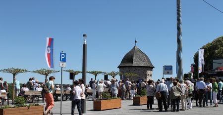 Stadtmauerfest auf dem Karoline-Kahn-Platz