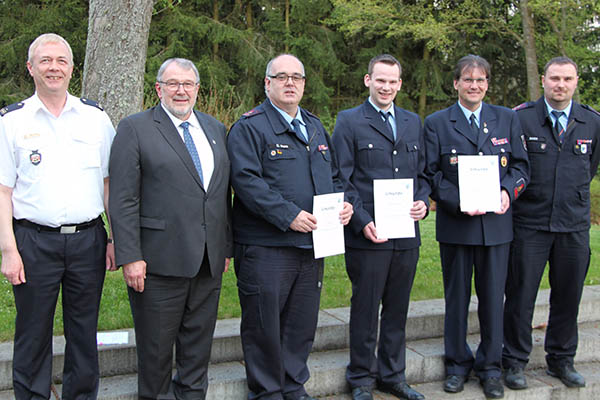 Thomas Krekel als Kreisjugendfeuerwehrwart im Amt besttigt 