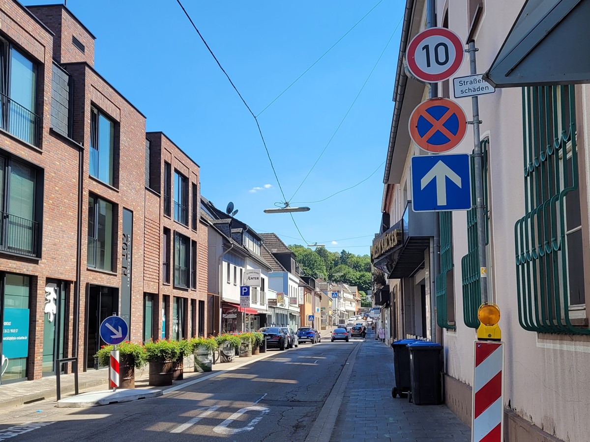 Die Stadt Bendorf informiert zum geplanten Ausbau der Hauptstrae. (Foto: Theresa Artzdorf)