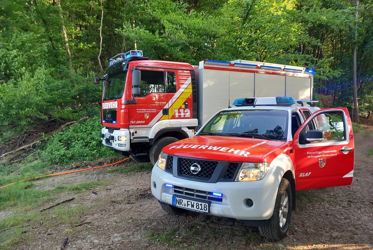 Waldbrand in Waldbreitbach