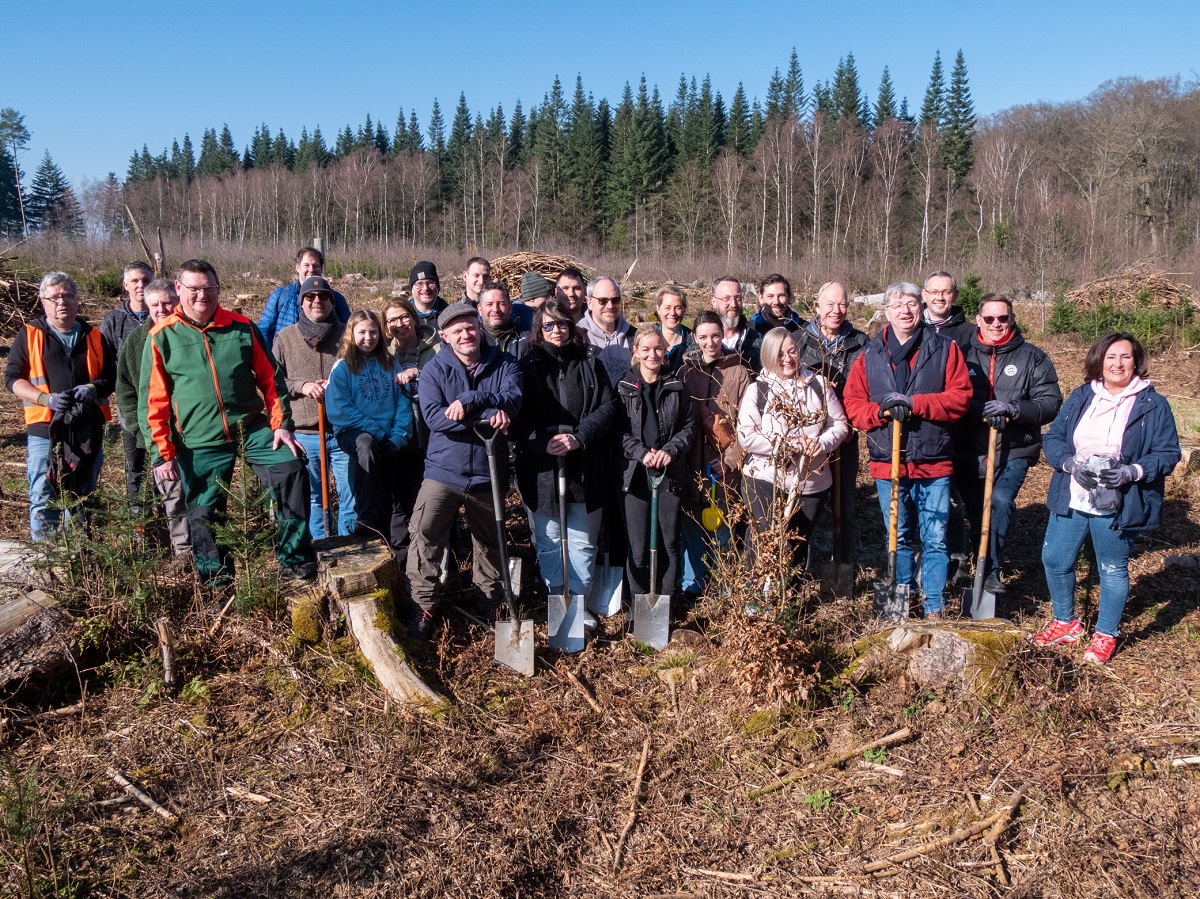 Aufforstungsprojekt: Zweiter Baumpflanztag im Forstrevier HWG-Wald