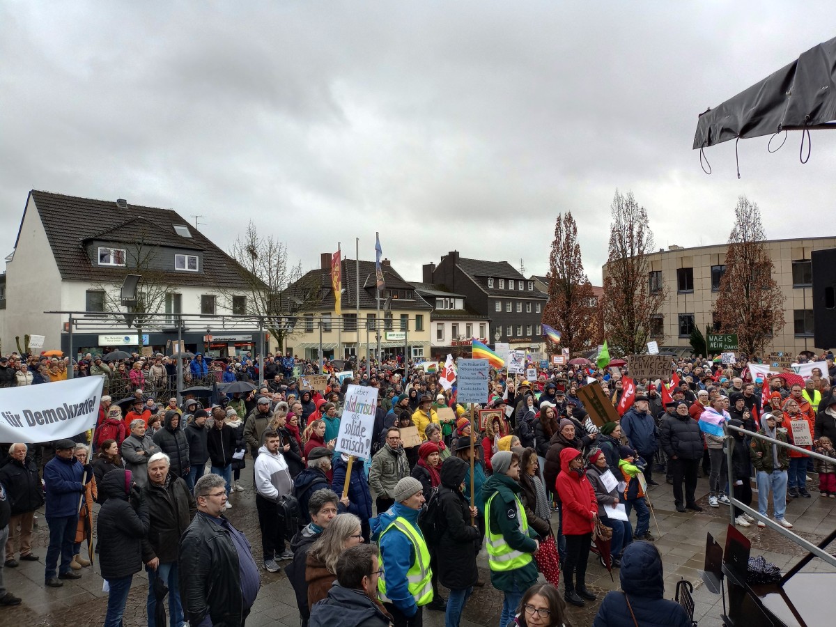 Demonstration "Nie wieder ist jetzt" im Jahr 2024 (Foto: Kirchenkreis)