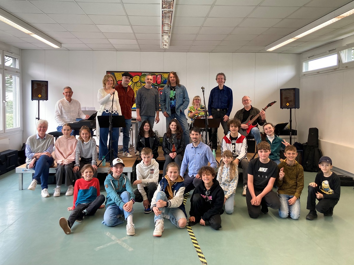 Im Rahmen eines Projekts konnten die Schler der Kreismusikschule Westerwald Banderfahrung sammeln. (Foto: Gisela Schenk)