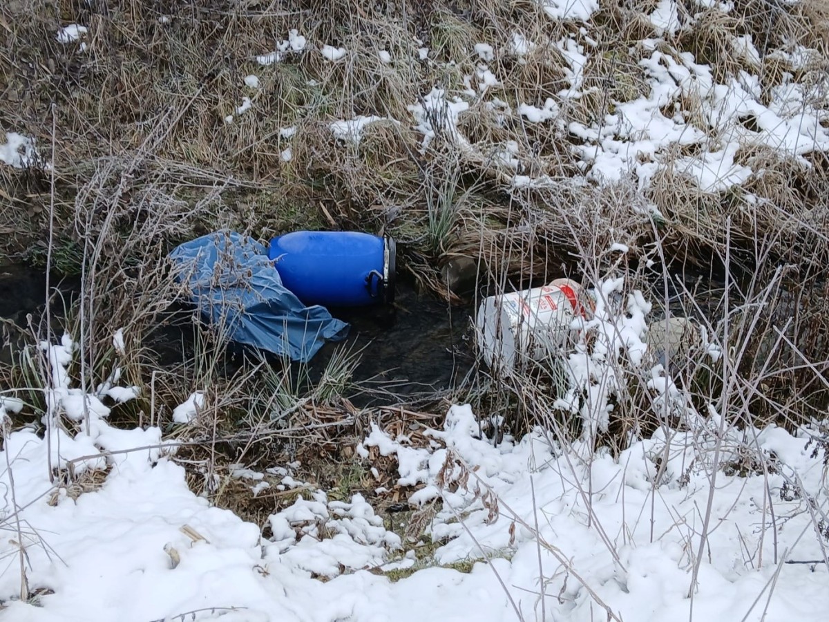 In der Ortsgemeinde Ebernhahn landete das Heizl auch mitten im Krimmelbach. (Foto: Thomas Schenkelberg)