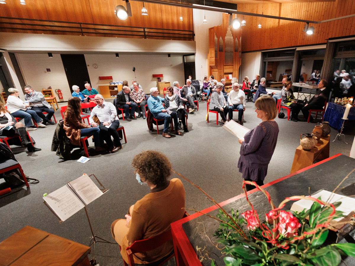 Ein Gottesdienst fr Liebende fand am Valentinstag in Hilgert statt. (Foto: Peter Bongard)