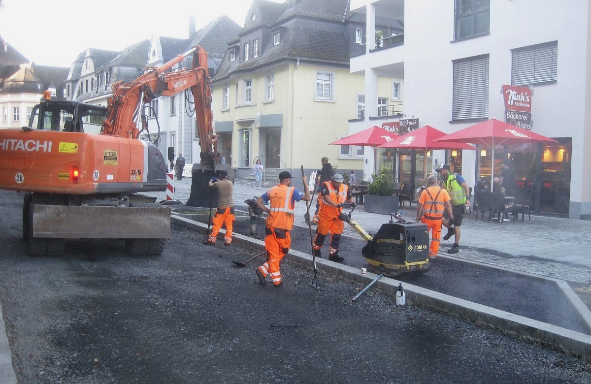 Neugestaltung der Bahnhofstrae in Montabaur: Erster Abschnitt wird freigegeben