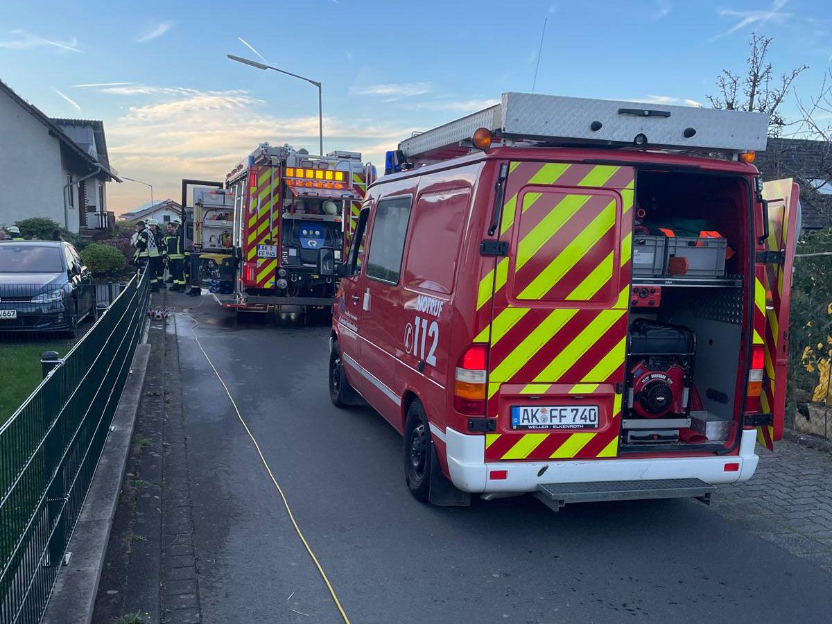 Schnelle Reaktion der Feuerwehr verhindert Schlimmeres in Gebhardshain