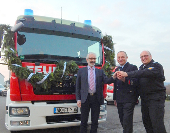 Da is dat Ding: Neues Fahrzeug im Lschzug Friedewald/Nisterberg 