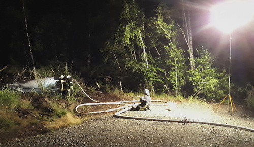 Die Feuerwehr weist zudem noch einmal darauf hin, dass auch nach den Regengssen am Wochenende die Wald- und Flchenbrandgefahr in der Region sehr hoch ist und geringe Funkenmengen ausreichen, um groen Schaden anzurichten. (Foto: Verbandsgemeindefeuerwehr Daaden-Herdorf)