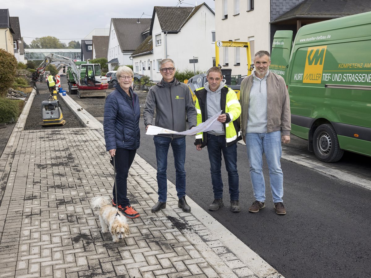 Ausbau der Albrechtstrae in Bad Marienberg schreitet voran