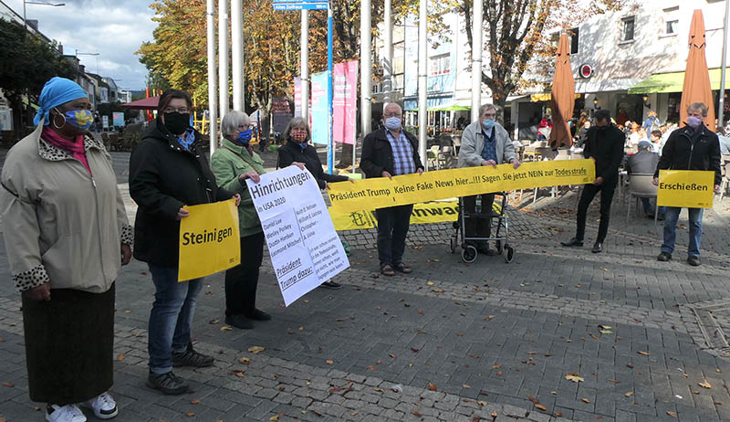 Amnesty International hlt Mahnwache gegen die Todesstrafe