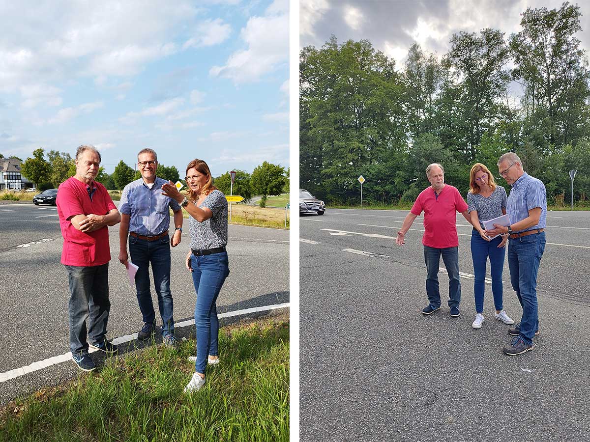 Ein Kreisverkehr wre eine sichere Lsung. (Fotos: Sabine Btzing-Lichtenthler)