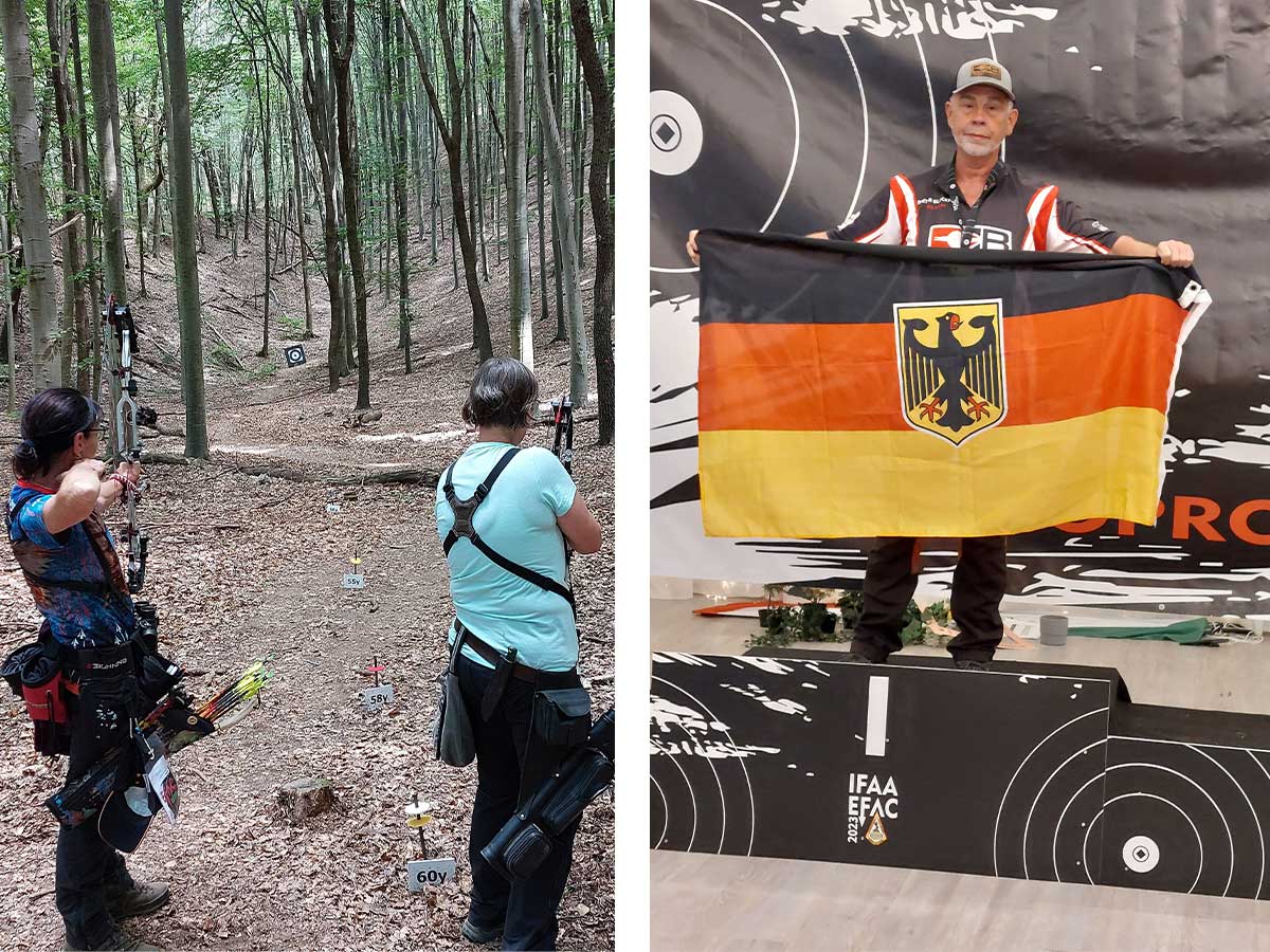 Podium fr die Glckners bei der Europameisterschaft im Bogenschieen