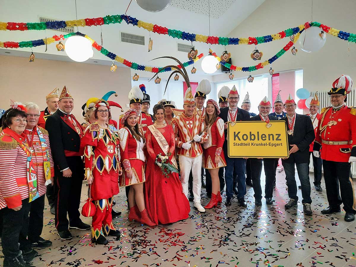 Karneval vereint: Koblenzer Tollittenpaar besucht seine Heimat Krunkel-Epgert