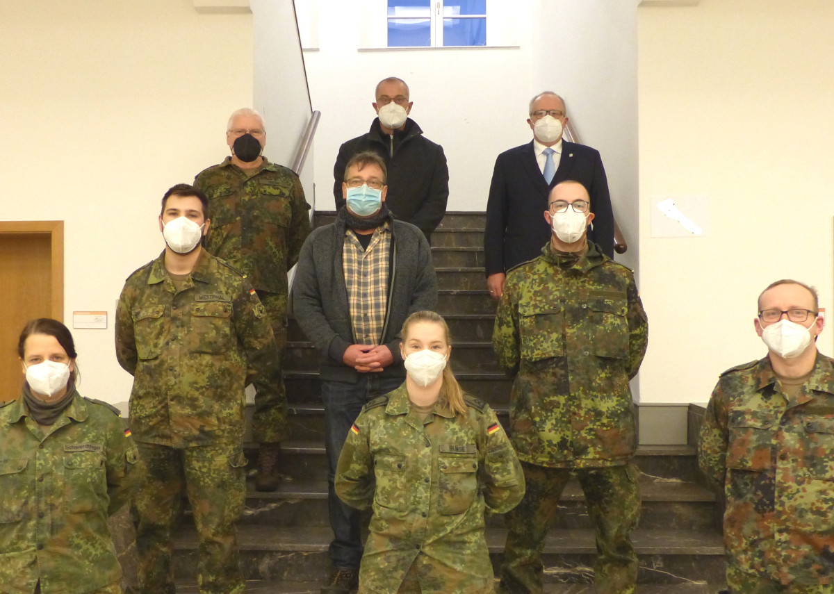 Das Kreisgesundheitsamt Altenkirchen wird jetzt durch Soldaten des Zentrums Operative Kommunikation der Bundeswehr aus Mayen untersttzt. (Foto: Kreisverwaltung)