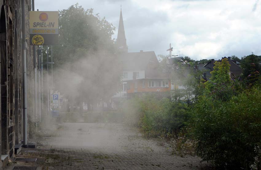 Rauchentwicklung in der Altenkirchener Bahnhofstrae (Fotos: kk)