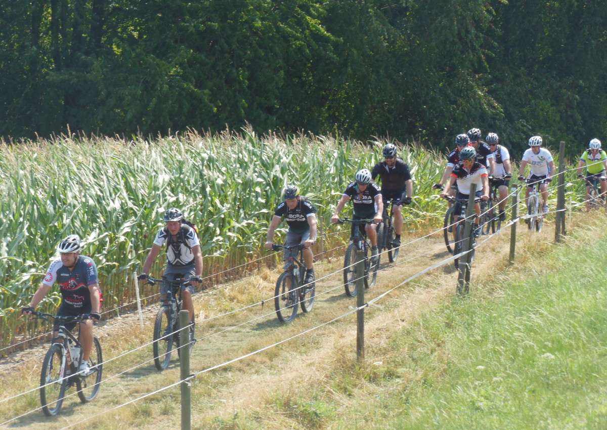 Mit dem Mountainbike durchs Kirchspiel Anhausen. (Foto: Frank Krause)