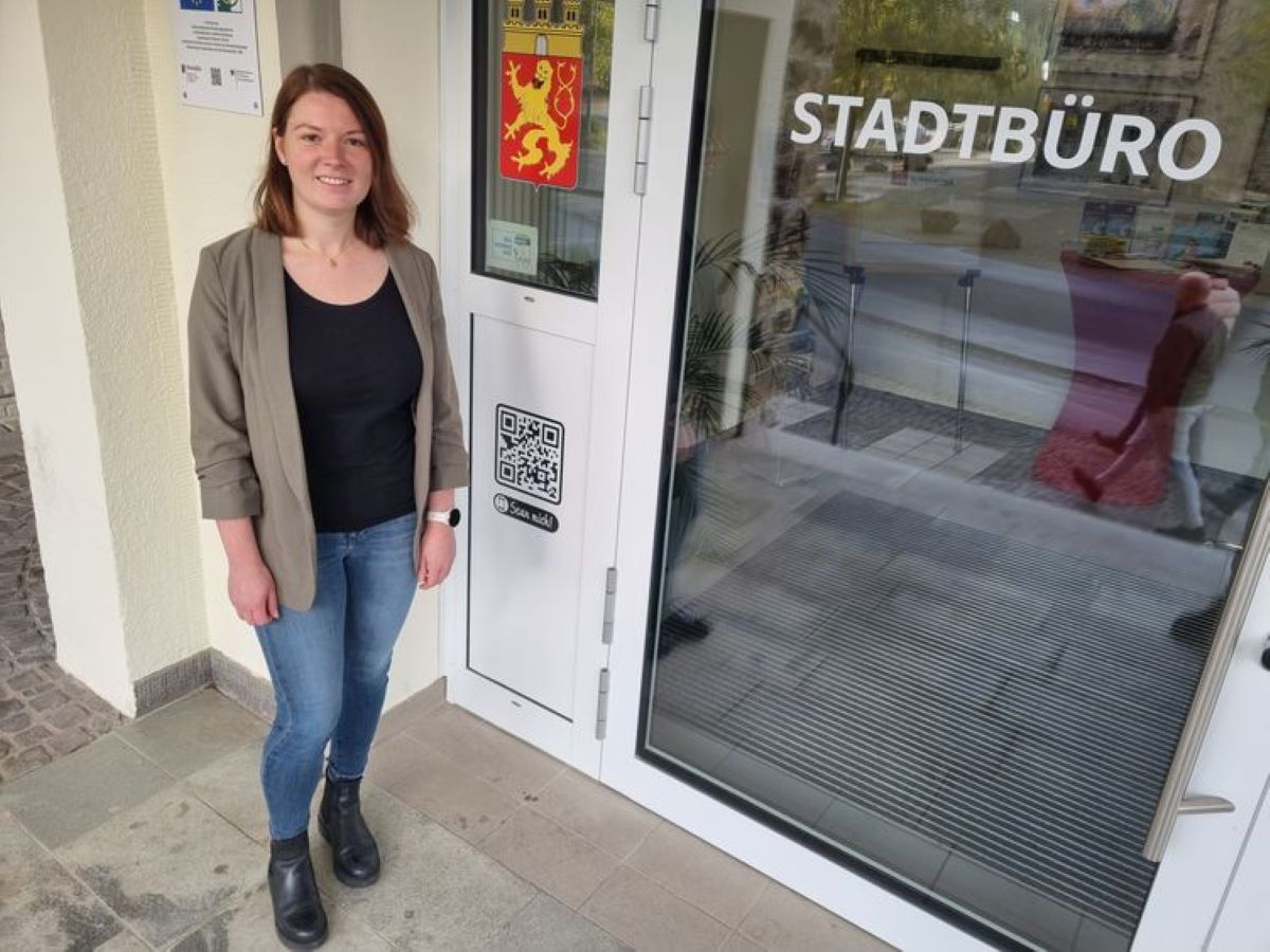 Anna Laux hat ihr neues Arbeitsdomizil im Stadtbro in der Bahnhofstrae bezogen. (Foto: vh)