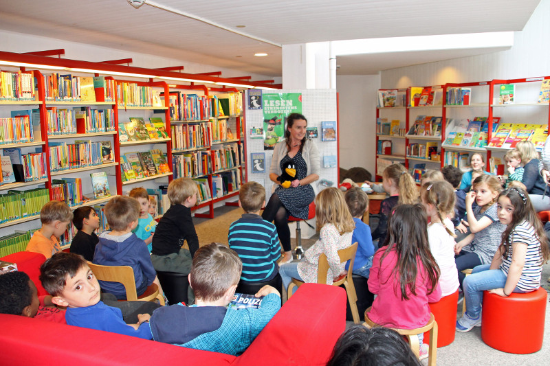 Abschluss der Bibfit-Lesefrderung in der Bad Honnefer Stadtbcherei. Foto: Stadt Bad Honnef
