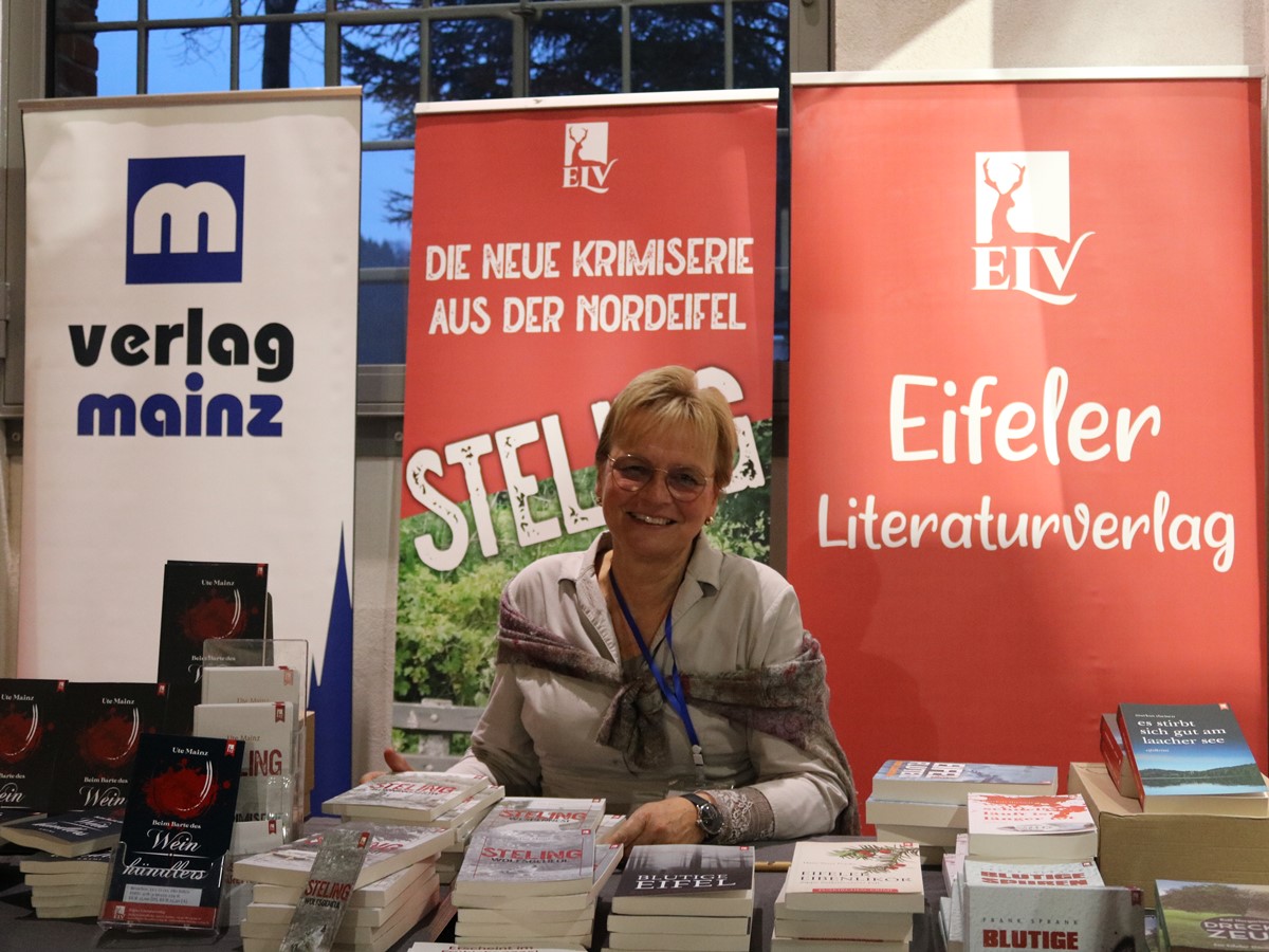 Der Eifeler Literaturverlag war mit Autorin Ute Mainz und ihren Kollegen auf der Buchmesse vertreten. (Foto: Ulrike Puderbach)