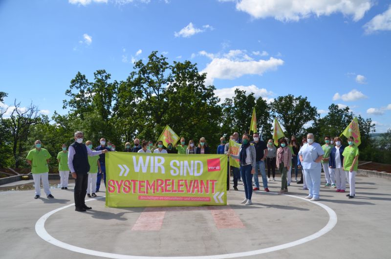 Demonstration zum Tag der Pflege. Foto: St. Vincenz