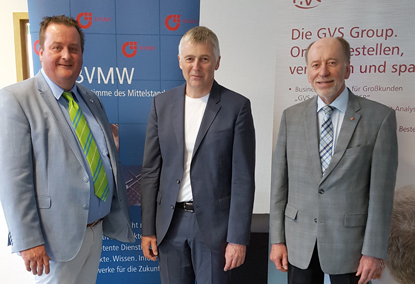 Foto von links: Tilmann Klein (Wilhelm Klein GmbH), Klaus Kaiser (Kaiser Beratung Bochum) und Rainer Jung (BVMW . Foto: pr