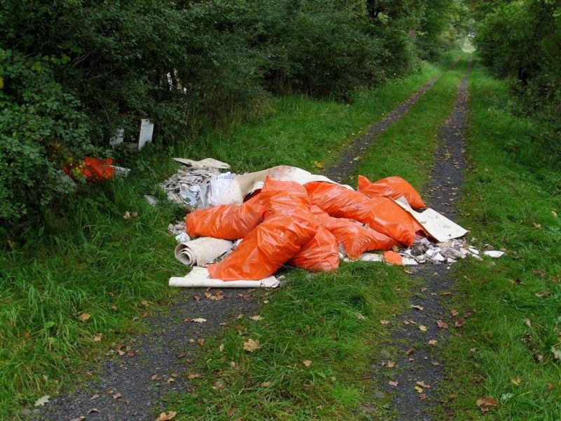 Bauschutt illegal abgelagert