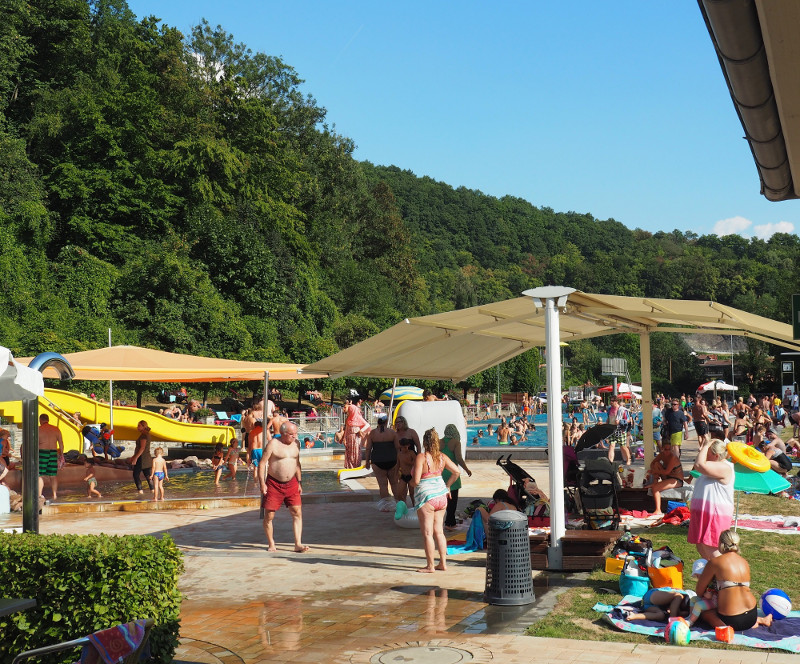 Die Badesaison 2018 ist im Sayner Freibad eine der besucherreichsten der letzten 20 Jahre. Foto: Privat
