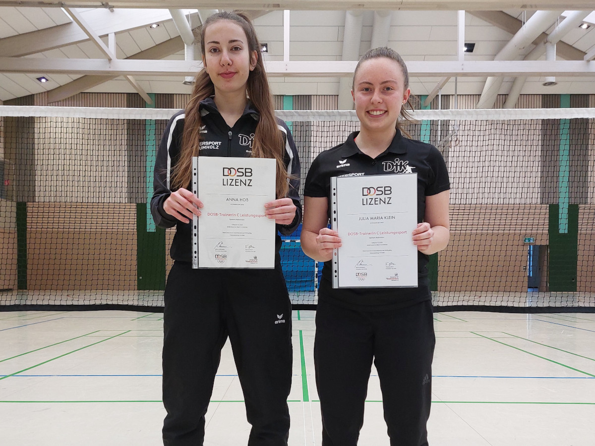 Julia Klein und Anna Ho sind neue Trainerinnen. (Foto: Verein)