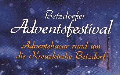 Ev. Kirchengemeinde Betzdorf wieder mit Adventsfestival 