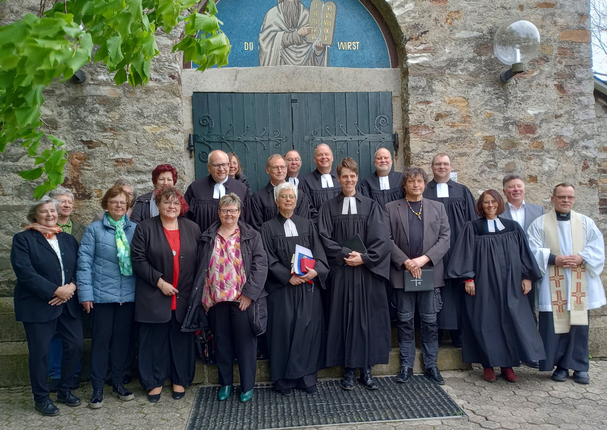 Jurij Lange als Pfarrer der Evangelischen Kirchengemeinde Birnbach eingefhrt