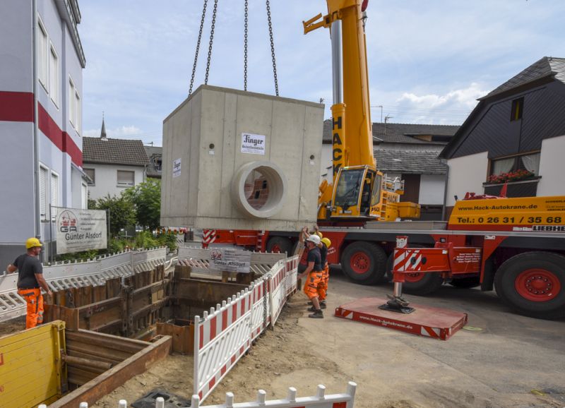 Baustelle an der Kreuzung Blocker und Lindenstrae. Foto: SWN