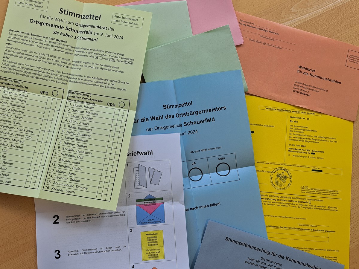 Kommunal- und Europawahl: Letzte Chance zur Beantragung von Briefwahlunterlagen!
