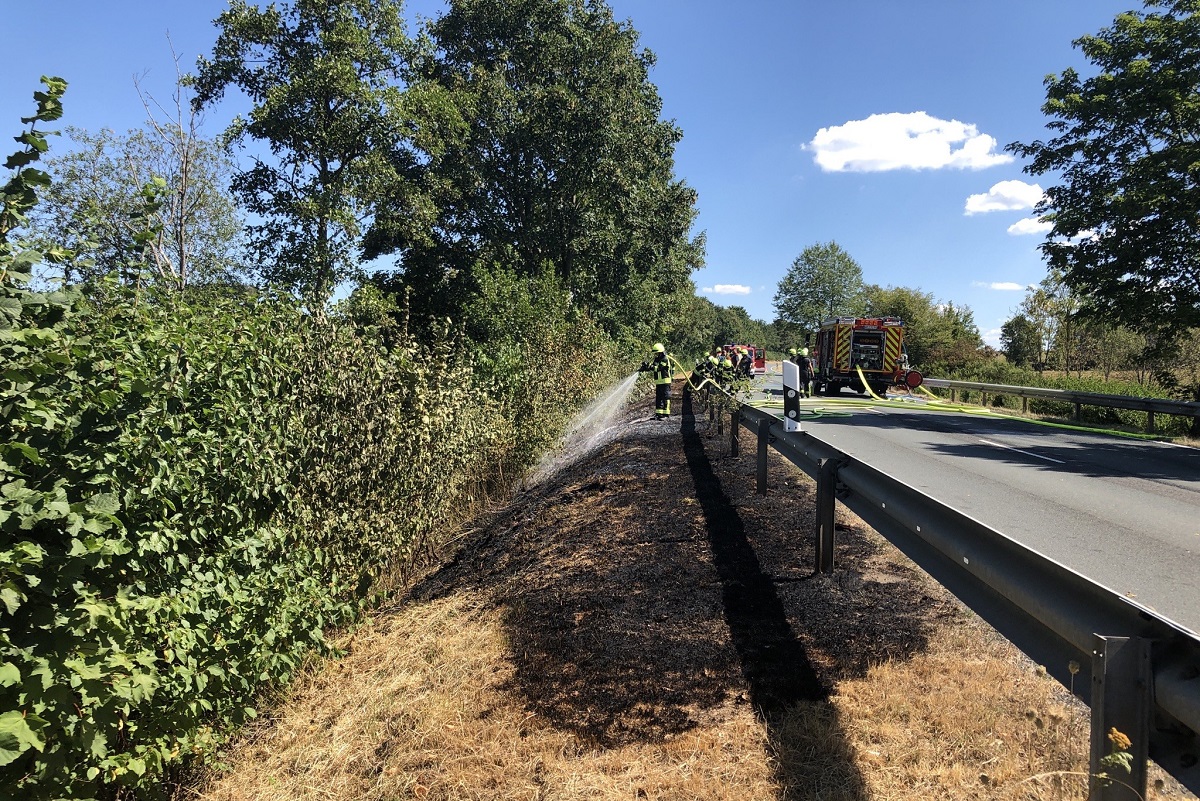 Nur durch den schnellen Einsatz der Feuerwehr konnte Schlimmeres verhindert werden. (Foto: Polizeidirektion Neuwied)