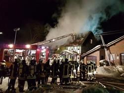 Wohnhausbrand in Mrlen. Foto: Freiwillige Feuerwehr Norken