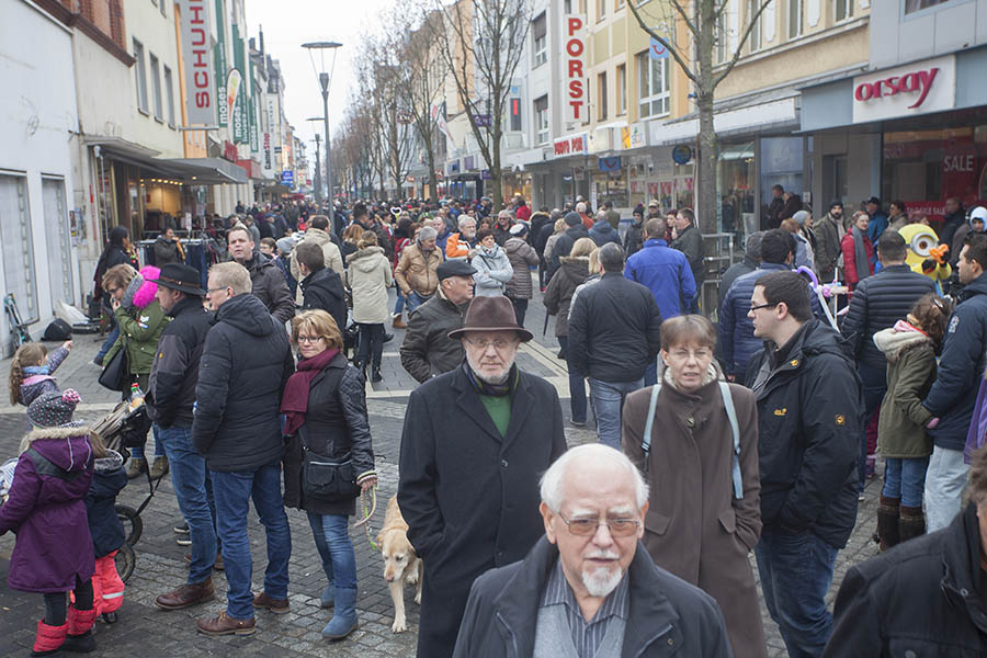 An Markttagen ist die Einkaufszone immer gut bevlkert. Archivfoto: Wolfgang Tischler