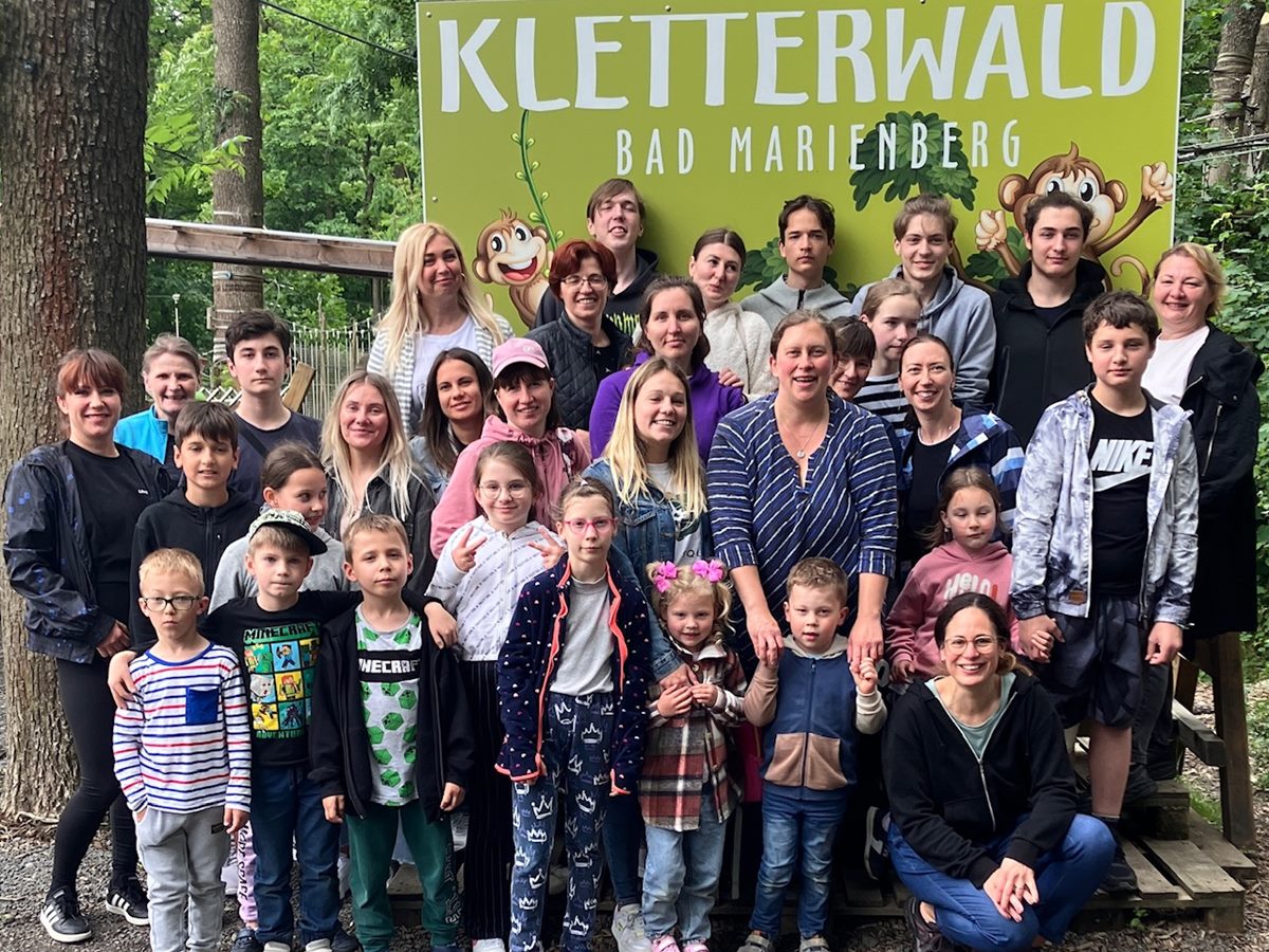 Caf International erlebt Ausflug in den Kletterwald in Bad Marienberg