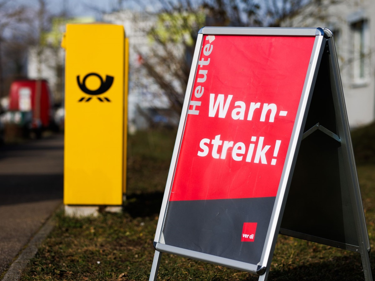 Erneute Warnstreiks bei der Post in Rheinland-Pfalz