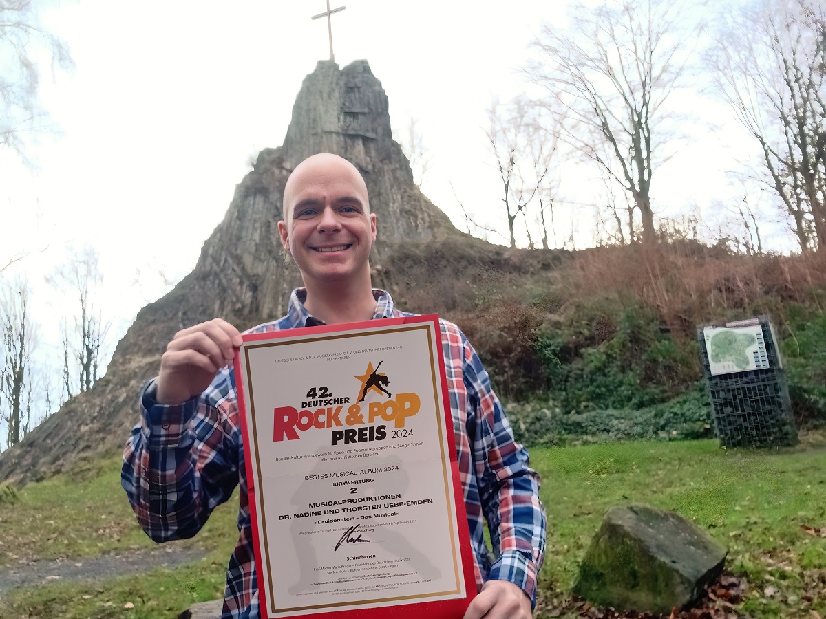 Erfolg fr heimisches Musical: Druidenstein-CD gewinnt beim deutschen "Rock & Pop"-Preis