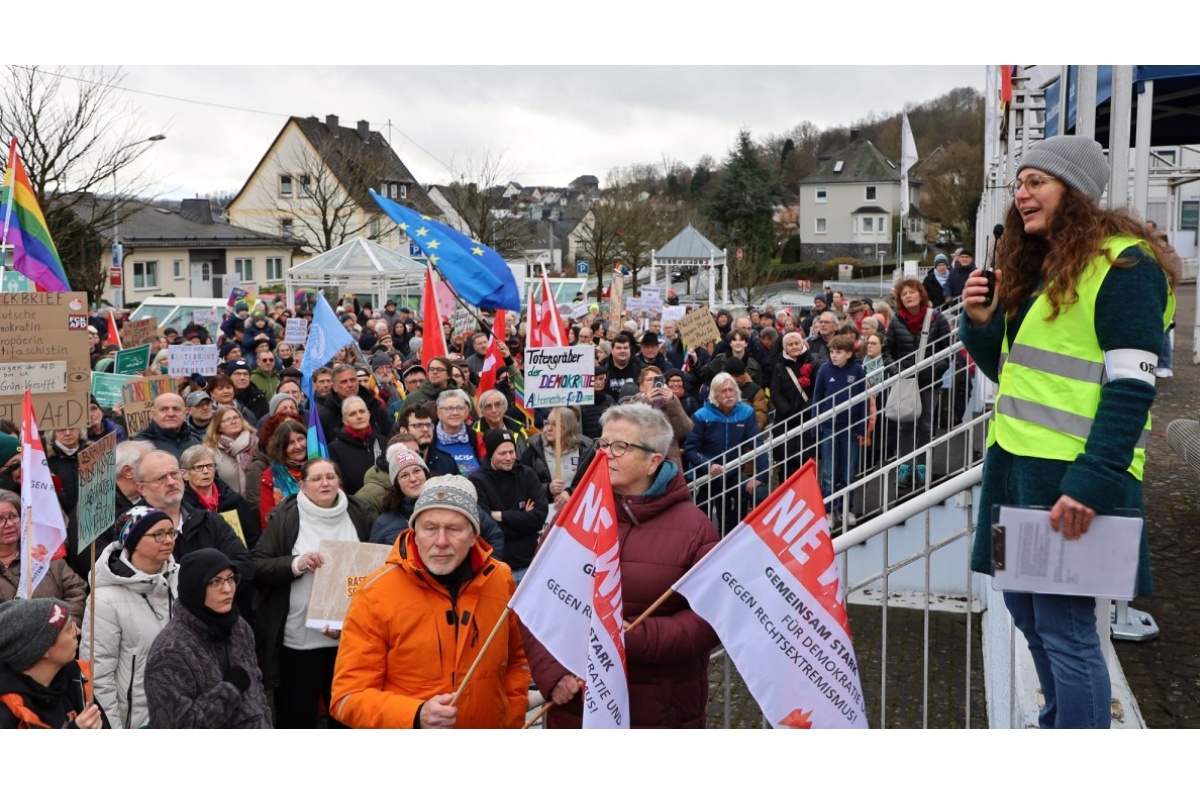 Demonstration in Westerburg: Klare Botschaft gegen Rechtsextremismus