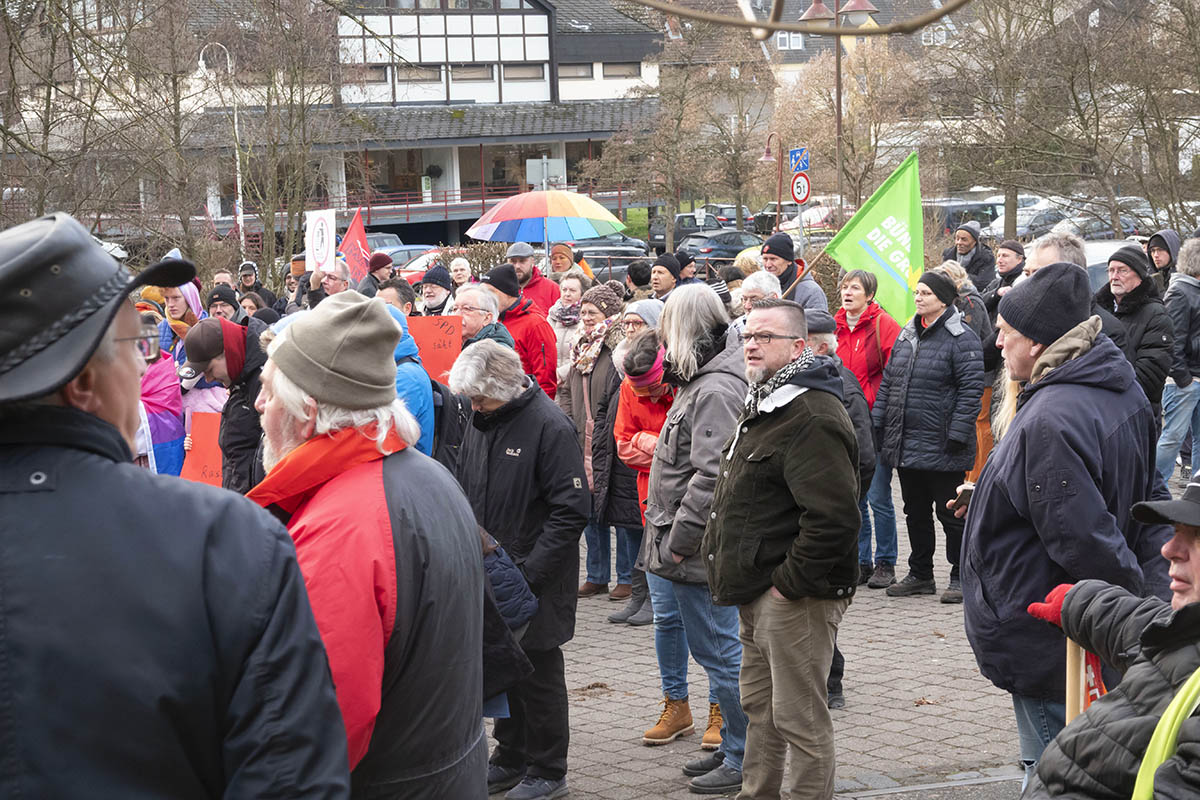 Demonstration gegen AfD-Veranstaltung in Puderbach