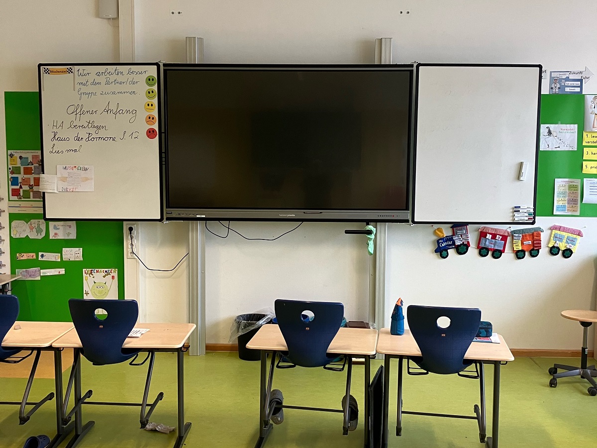 Gut ausgerstet: Die Kunostein-Grundschule in Engers kann beim Unterricht auf moderne Technik wie iPads und Digitale Tafeln zurckgreifen. (Fotos: Mechthild Meier)