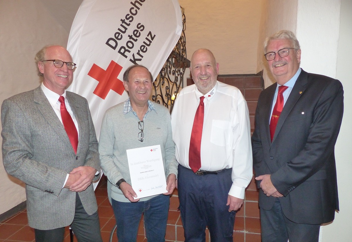 Von links: Dr. A. Rieger, J. Chevally, J. Schmaus, H-D. Korf. (Foto: privat)