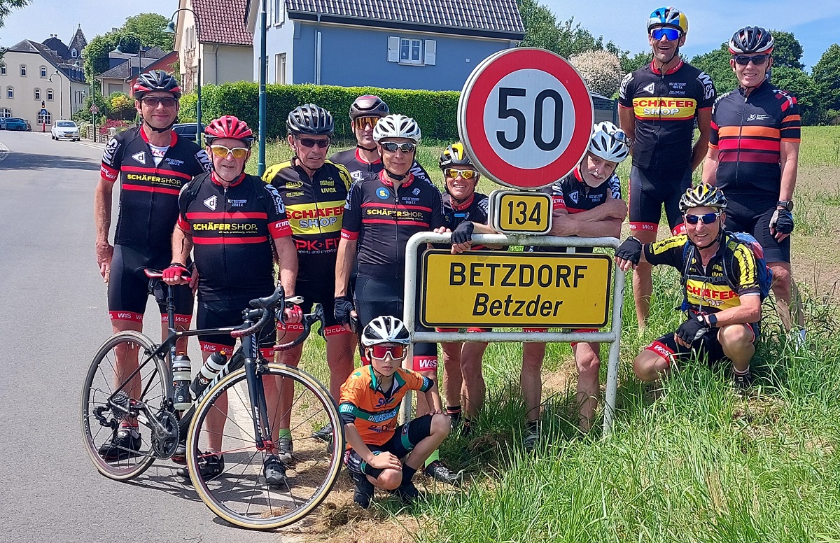 Radsportclub fhrt zum Vereinsjubilum nach Betzdorf in Luxemburg