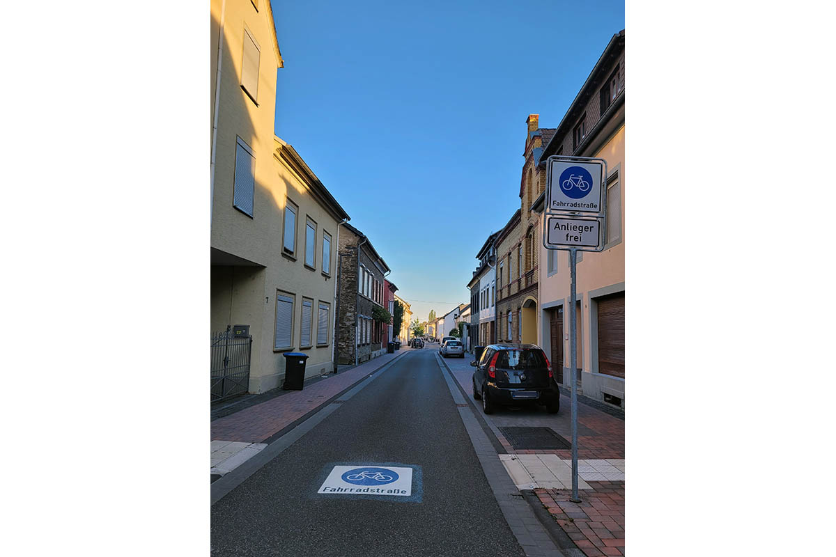 Die Concordiastrae in Bendorf ist ab sofort eine Fahrradstrae mit der Regelung "Anlieger frei". Foto: T. Artzdorf
