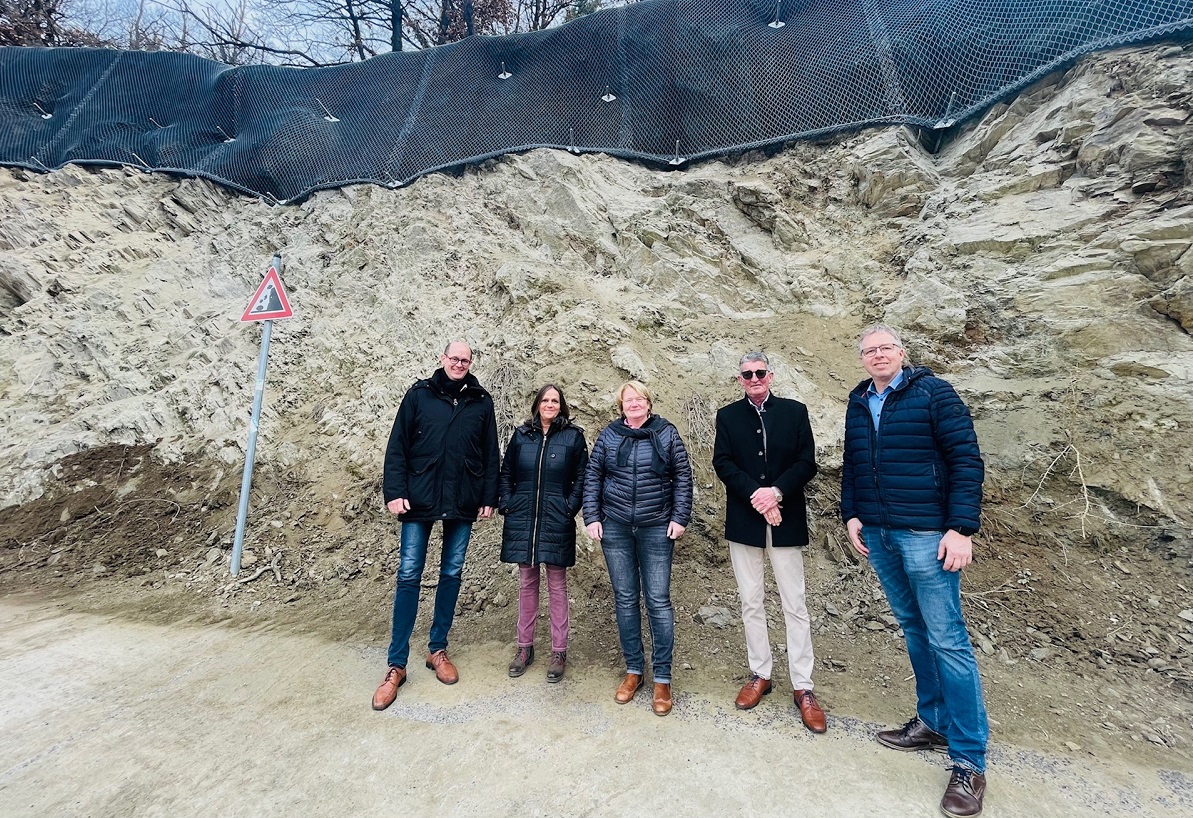 Felssicherung in Leutesdorf abgeschlossen - Heisterkamp dankt Verwaltung