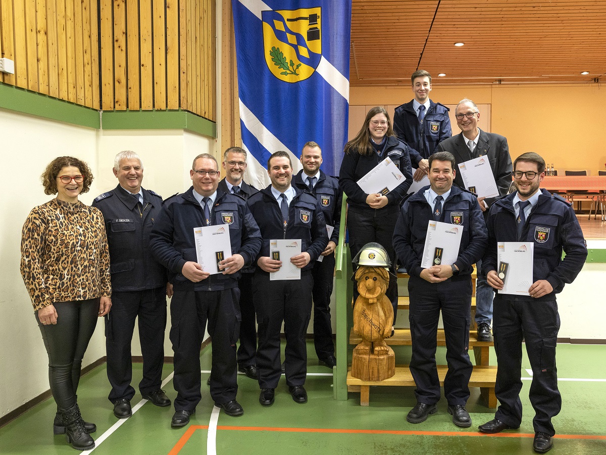 Bei der Auszeichnung mit der Fluthilfemedaille (Foto: Rder-Moldenhauer)