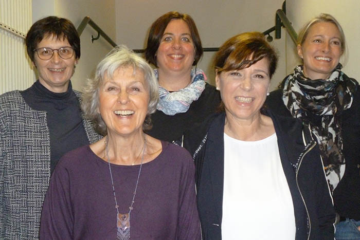 Von links nach rechts: Michaela Nolden, Margitha Klbinger, Andrea Syberz, Cornelia Schmitt, Michaela Nolden. Foto: privat